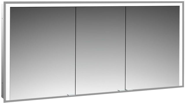EMCO prime 3 LED-Lichtspiegelschrank 1600 mm, 3-türig, Unterputz, Aluminium