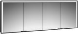 EMCO Lichtspiegelschrank prime 3 Unterputz 2000 mm 4-türig LED Touch Aluminium