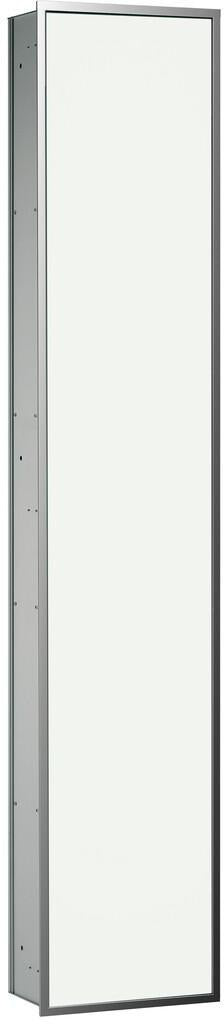 EMCO asis 300 Schrankmodul Unterputz 1584 mm alu/weiß mit LED-Beleuchtung