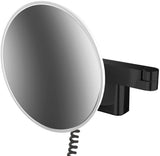 EMCO LED-Kosmetikspiegel evo 5-fach 2-armig 209 mm chrom – dimmbar, 2700–6500 K