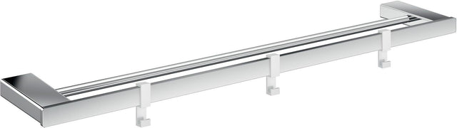 EMCO Doppelbadetuchhalter LOFT 600 mm mit 3 abnehmbaren Haken, Chrom