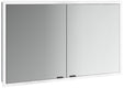 EMCO Lichtspiegelschrank prime slim 13506 Unterputz, 2-türig, 1200 mm, schwarz/spiegel, LED, Touch-Steuerung