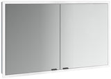 EMCO Lichtspiegelschrank prime slim 13506 Unterputz, 2-türig, 1200 mm, schwarz/spiegel, LED, Touch-Steuerung