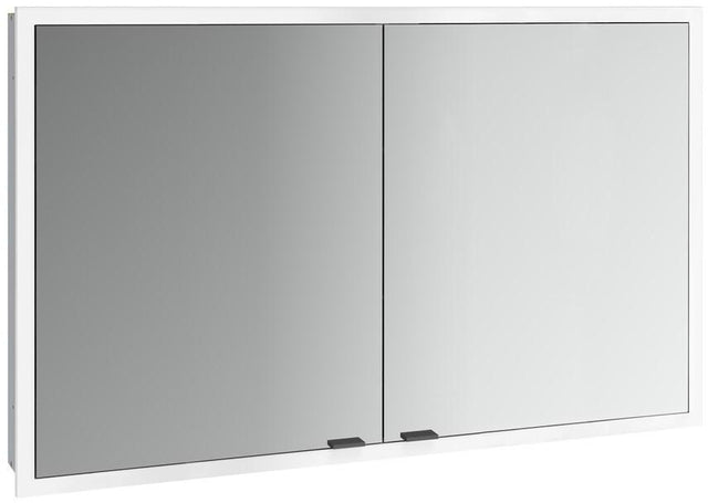 EMCO Lichtspiegelschrank prime slim 13506 Unterputz, 2-türig, 1200 mm, schwarz/spiegel, LED, Touch-Steuerung