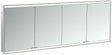 EMCO Lichtspiegelschrank prime 2 Unterputz 1800 mm, 4-türig, LED, Aluminium