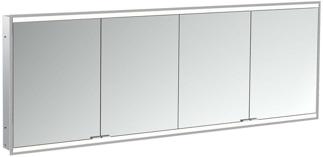 EMCO Lichtspiegelschrank prime 2 Unterputz 1800 mm, 4-türig, LED, Aluminium