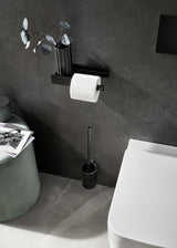EMCO Papierhalter S 85 Aufnahme rechts schwarz-matt – Wandmontage
