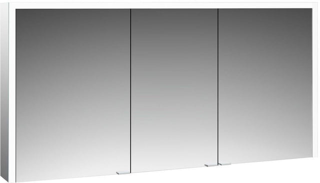 EMCO prime 3 LED-Lichtspiegelschrank 1400 mm, 3-türig, Aufputz, Aluminium