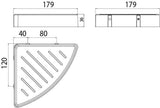 EMCO Eckseifenkorb loft 00103 – Chrom, verdeckte Wandbefestigung, herausnehmbarer Einsatz