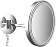 EMCO pure LED-Kosmetikspiegel 06008 – 3-fach, rund 203 mm, Touch-Sensor, Chrom