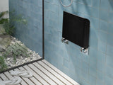 EMCO Wandklappsitz system 2 21202 mit Kunststoffsitzfläche schwarz/chrom
