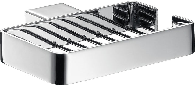 EMCO Seifenkorb LOFT chrom – Rechteckige Seifenablage mit verdeckter Wandbefestigung, 140 x 115 mm