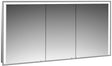 EMCO prime 3 LED-Lichtspiegelschrank 1400 mm, 3-türig, Unterputz, Aluminium