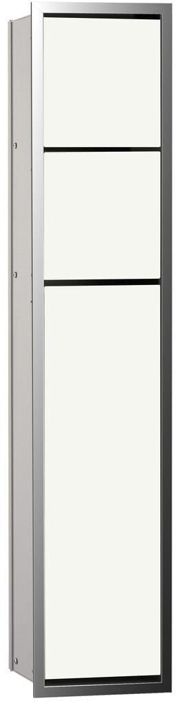 EMCO WC-Modul asis 150 Unterputz 809 mm mit Papierhalter, Reserverollenbox und WC-Bürste in chrom/optiwhite