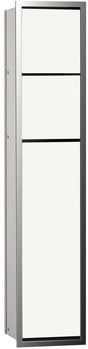 EMCO WC-Modul asis 150 Unterputz 809 mm mit Papierhalter, Reserverollenbox und WC-Bürste in chrom/optiwhite