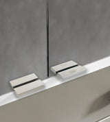 EMCO Spiegeltürgriff Set LOFT – 1x mit Logo, 1x ohne Logo, 2 Griffe