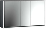 EMCO Lichtspiegelschrank LOFT Aufputz 1400 mm, 3-türig, LED, Touch-Dimmer, 2 Steckdosen