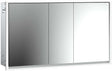EMCO Lichtspiegelschrank loft 05125 Unterputz, 3-türig, 1400 mm, Aluminium, LED, IP20