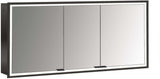 EMCO prime LED-Lichtspiegelschrank 1400 mm, 3-türig, Unterputz, Aluminium, Touchsensoren, IP20