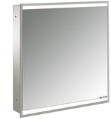 EMCO LED-Lichtspiegelschrank prime 2, 600 mm, 1 Tür, Unterputz, Aluminium, IP20, dimmbar