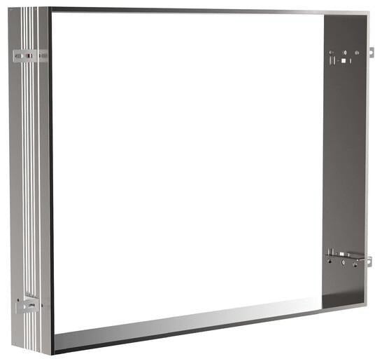 EMCO prime Einbaurahmen für Lichtspiegelschrank 600 mm – Aluminium silber eloxiert