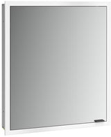 EMCO Lichtspiegelschrank prime slim 13601 Unterputz, 1 Tür links, 600 mm, schwarz/weiß