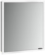 EMCO Lichtspiegelschrank prime slim 13601 Unterputz, 1 Tür links, 600 mm, schwarz/weiß