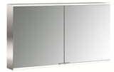 EMCO LED-Lichtspiegelschrank prime 2 1200 mm Aufputz mit 2 Türen, Aluminium, IP20, dimmbar