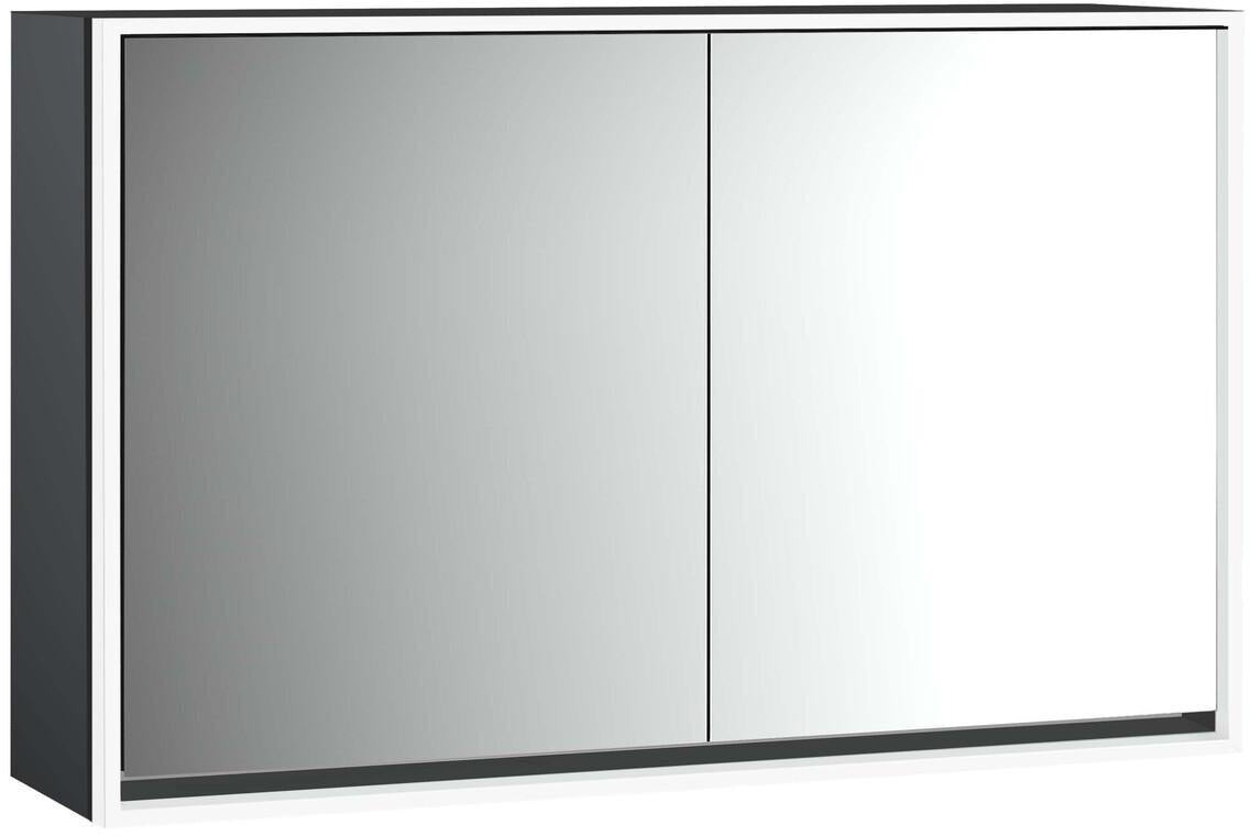 EMCO Lichtspiegelschrank LOFT 1300 mm 2-türig mit LED-Beleuchtung und Touch-Bedienfeld