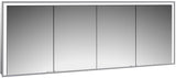 EMCO Lichtspiegelschrank prime 3 Unterputz 2000 mm 4-türig LED Touch Aluminium