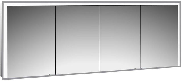 EMCO Lichtspiegelschrank prime 3 Unterputz 2000 mm 4-türig LED Touch Aluminium