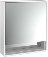 EMCO Lichtspiegelschrank LOFT 05202 Aufputz 600 mm, 1-türig, Aluminium, LED