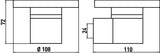 EMCO Seifenhalter system 2 mit Kristallglas-Schale, Wandmodell, verchromt
