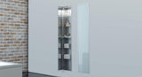 EMCO Schrankmodul asis 300 Unterputz 1584 mm alu/Spiegel mit LED-Beleuchtung