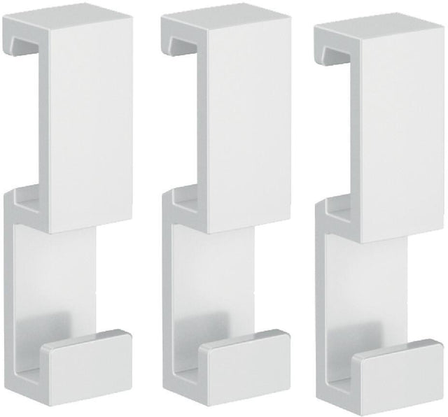 EMCO Haken-Set loft 13900 – 3er Set, aufsteckbar, weiß, Kunststoff