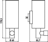 EMCO system2 Flüssigseifenspender 235 ml – Diebstahlhemmendes Metallgehäuse, verchromt