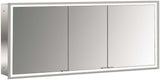 EMCO LED-Lichtspiegelschrank prime 06196 Unterputz, 3 Türen, 1600 mm, Aluminium