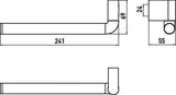 EMCO Handtuchhalter system 2, 241 mm, schwenkbar, Chrom, Wandmontage
