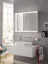 EMCO Lichtspiegelschrank prime 2 Aufputz 1000 mm 2-türig mit LED und Touchsensoren