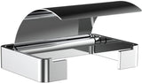 EMCO Papierhalter loft 00100 mit Deckel – verchromter Toilettenpapier-Rollenhalter zur Wandmontage