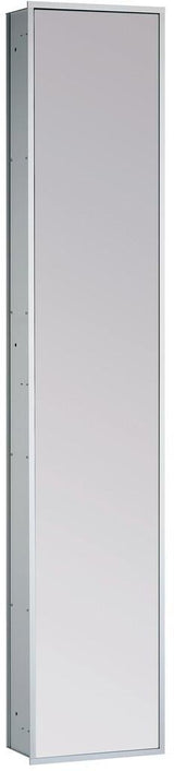EMCO Schrankmodul asis 300 Unterputz 1584 mm alu/Spiegel mit LED-Beleuchtung