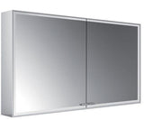 EMCO Lichtspiegelschrank prestige 2 1187 mm Aufputz, 2 Türen, Aluminium, LED-Beleuchtung