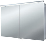 EMCO Lichtspiegelschrank pure 1000 mm LED 4000K Aufputz 2 Türen Aluminium