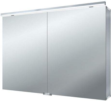 EMCO Lichtspiegelschrank pure 1000 mm LED 4000K Aufputz 2 Türen Aluminium