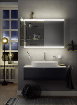 EMCO Lichtspiegelschrank prime 2 600 mm Unterputz, Anschlag rechts, Aluminium, LED
