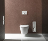 EMCO ASIS 150 Toilettenbürstengarnitur-Modul Unterputz 495 mm Chrom/Weiß