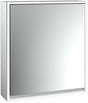EMCO Lichtspiegelschrank loft 05100 Aufputz, 600 mm, 1-türig, links, Aluminium-Korpus, LED-Beleuchtung