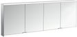 EMCO prime 2 LED-Lichtspiegelschrank 2000 mm, 4-türig, Aufputz, Aluminium, mit Touchsensoren