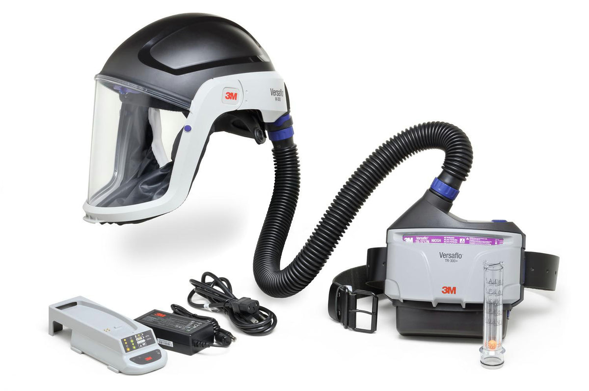 3M Gebläseatemschutzsystem TR-300E+ HIK Komplettset – leichte Einheit, EN 12941, TH2/TH3