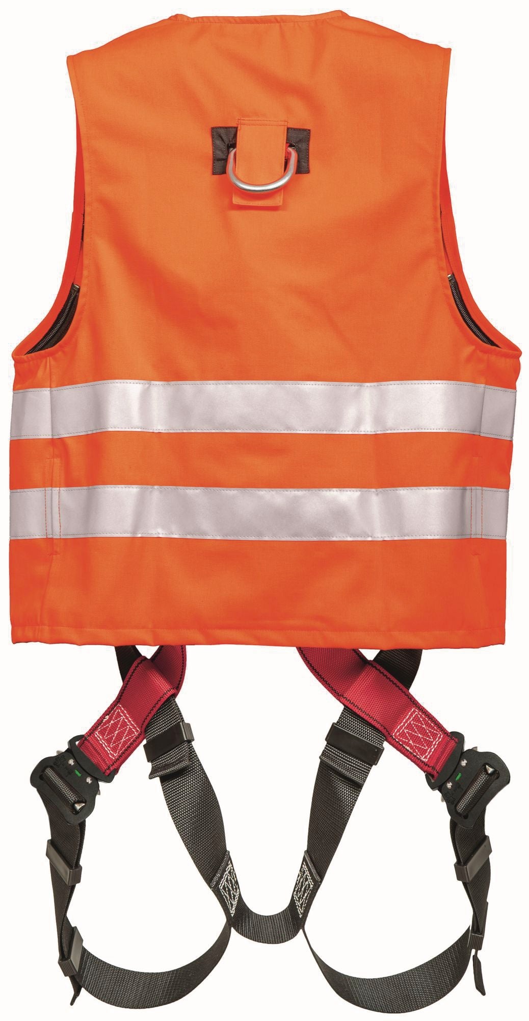MAS Warnweste MAS40 Quick Auffanggurt EN361 EN20471 2-Punkt orange Gr. 44-54